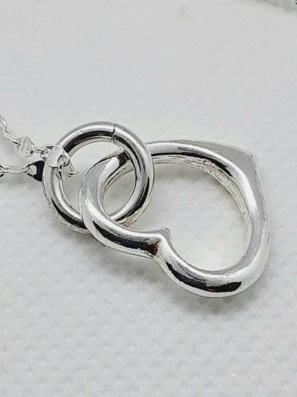Wear it with Love ...  NEW sparkling 925 silver heart necklace - Picture 3 of 10